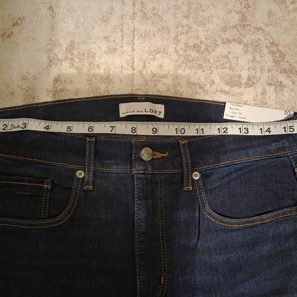 LOFT NWT Dark Blue Skinny Jeans - Picture 5 of 6